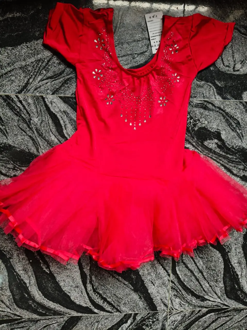 Girls’ Red Ballet Dance Dress
