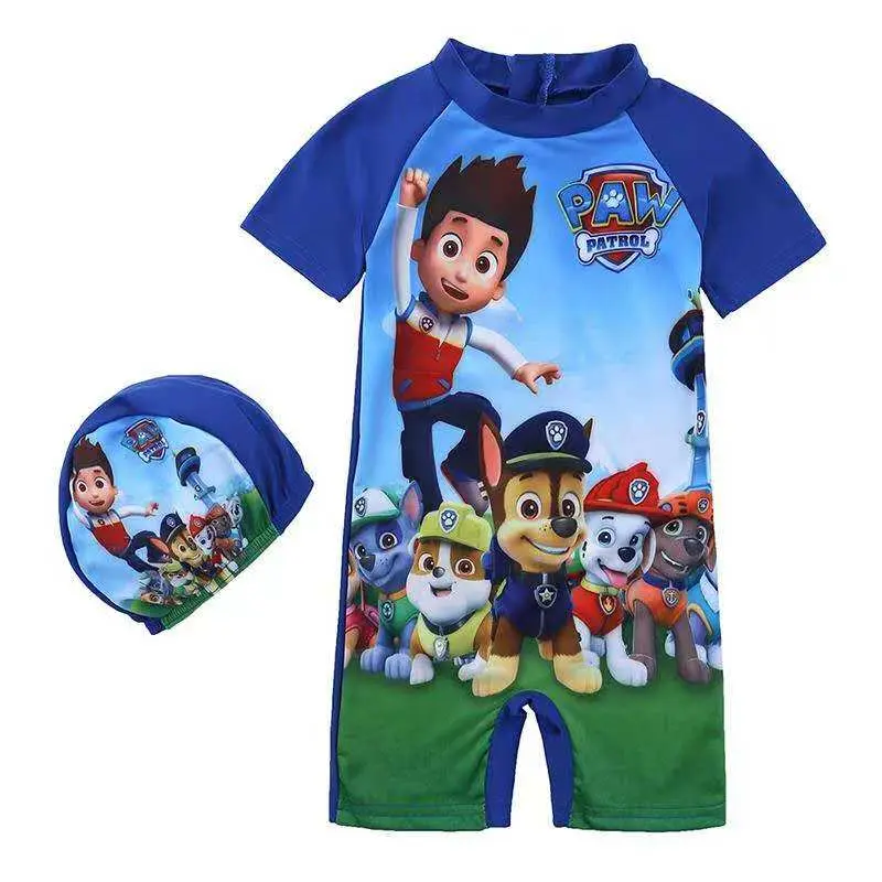 Boys’ PAW Patrol Swimwear Set with Matching Swim Cap